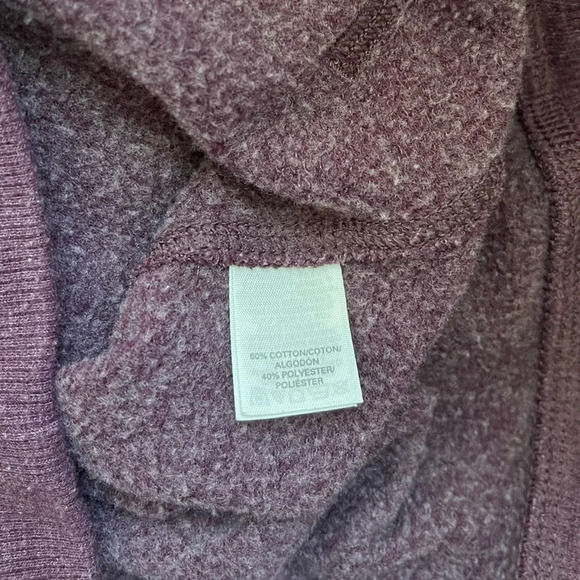 Victoria’s Secret Burgundy Sequin Heart Back Full Zip Hoodie Xsmall Women’s - Picture 10 of 11